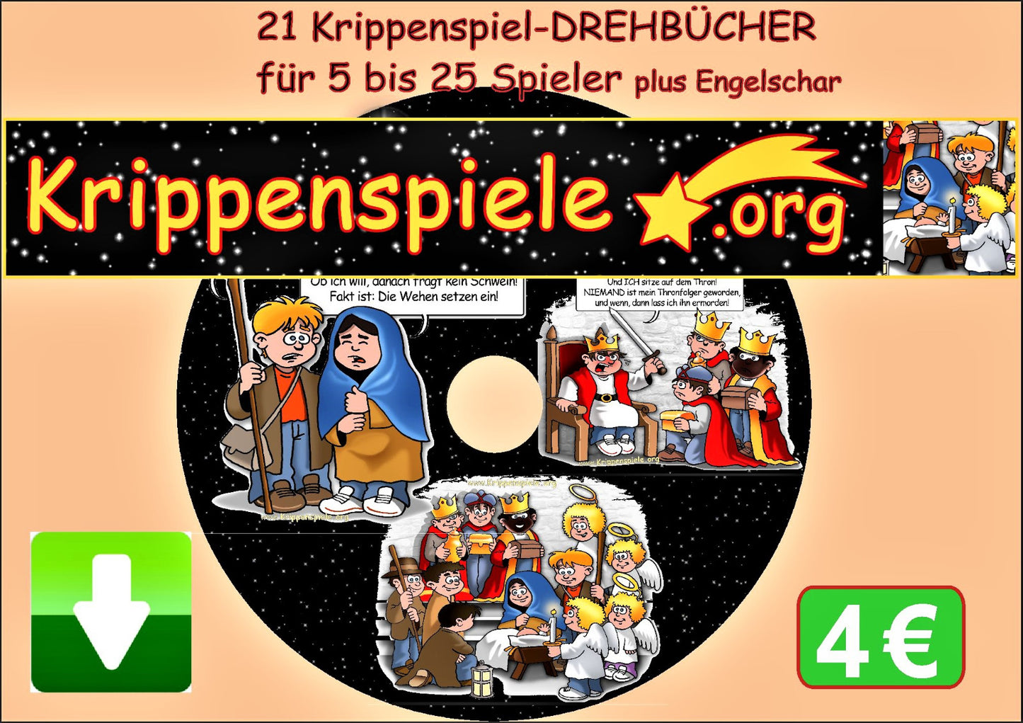 21 Krippenspiel Drehbücher 5-25 Spieler
